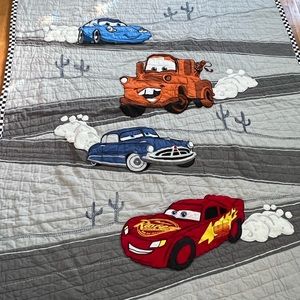 Pottery Barn Kids Disney Cars Quilt Bedding Set